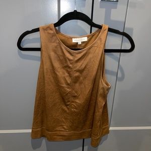 Matison Stone - Camel colored velvet top